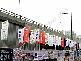 廣告旗印刷安裝 Tailor Made Colored Flag,飛昇嘉年華 FLYUP CARNIVAL