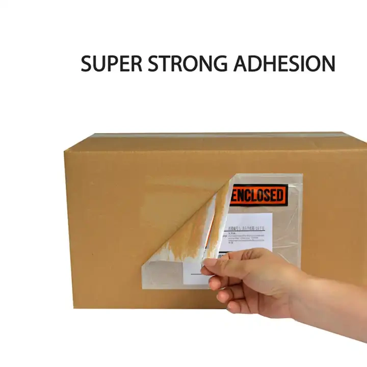 Adhesive Transparent Packing List Envelope