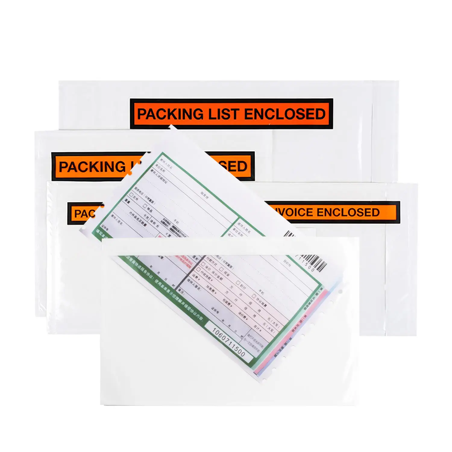 Adhesive Transparent Packing List Envelopes | Self-Seal Shipping Documents
