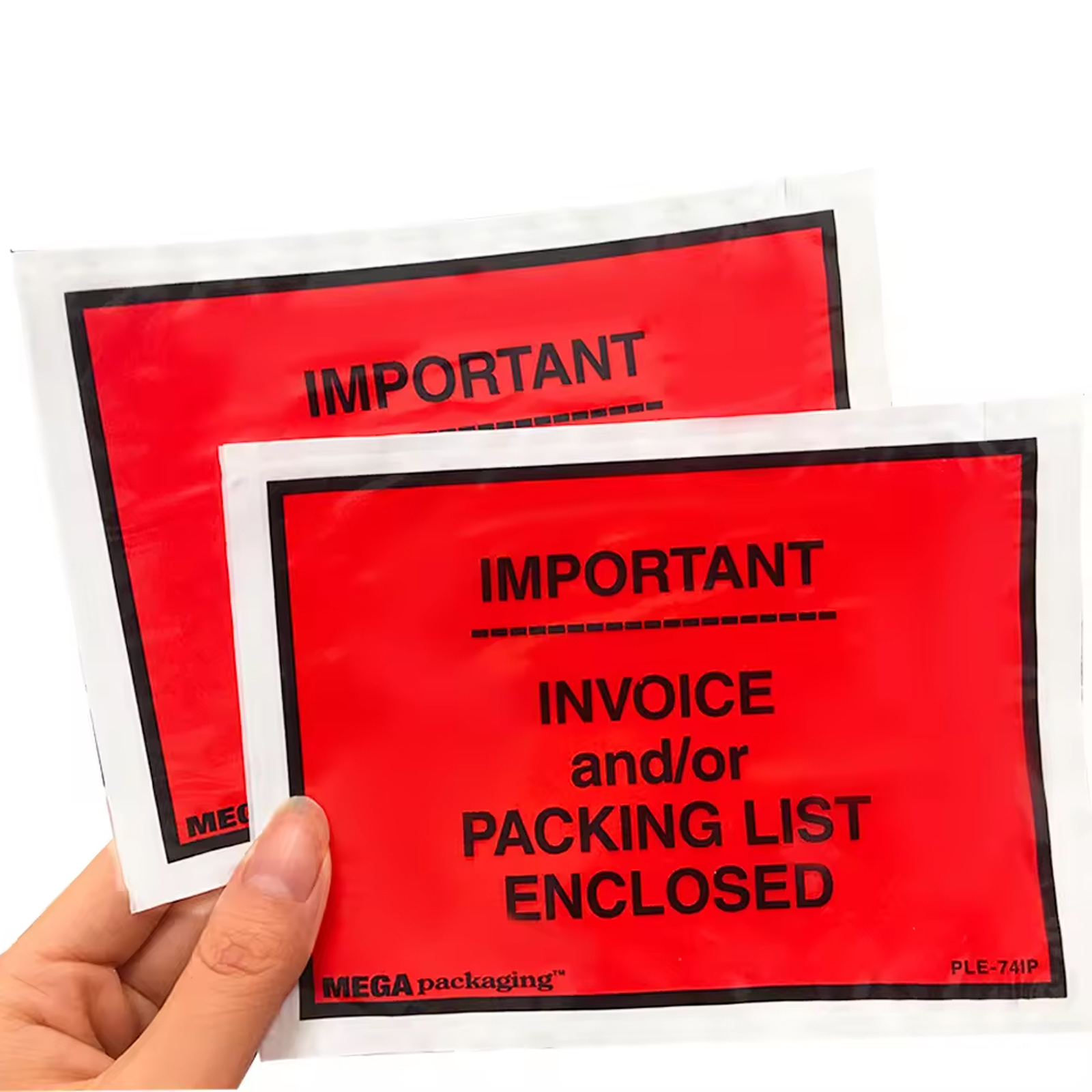 Red Packing Slip Envelope