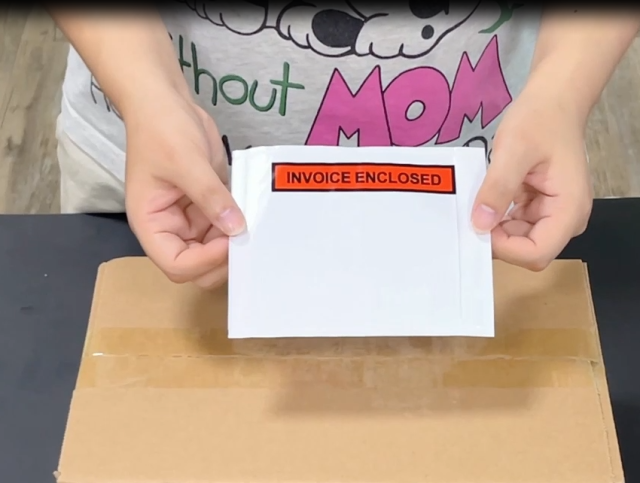 Packing List Envelopes with resealable strip