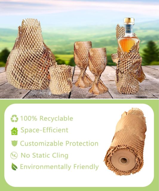 Honeycomb paper roll