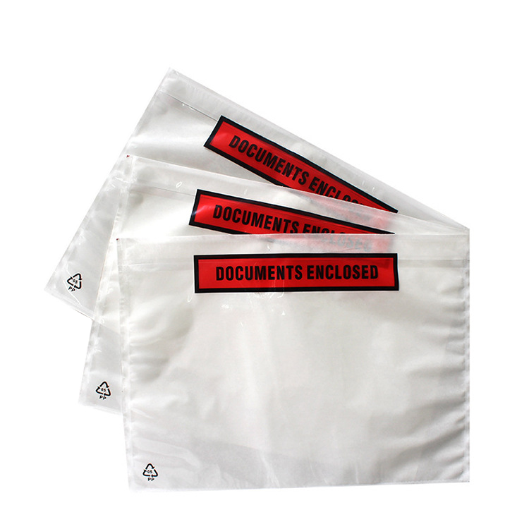 Adhesive Transparent Packing List Envelope