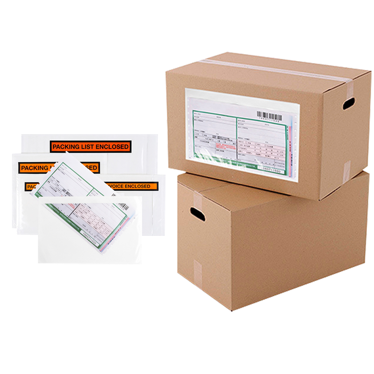 Adhesive Transparent Packing List Envelope