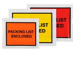 Packing List Envelopes with resealable strip