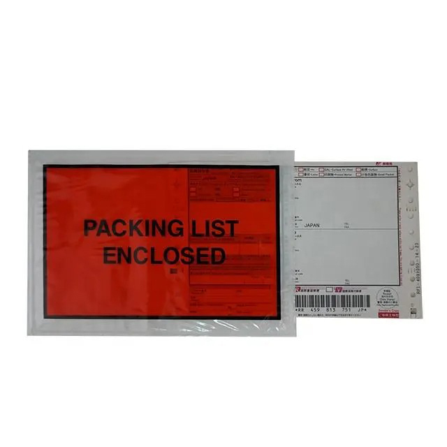 Red Packing Slip Envelope