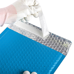 Blue bubble wrap