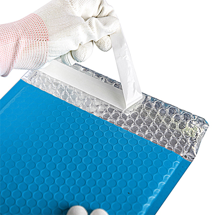 Blue bubble wrap