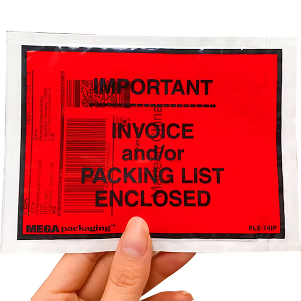 Red Packing Slip Envelope