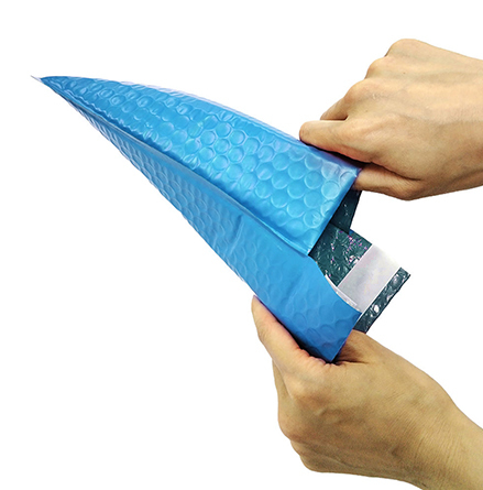 Blue bubble wrap