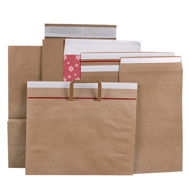 Kraft Paper Mailers with Handles