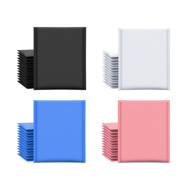 Colored Poly Bubble Mailers