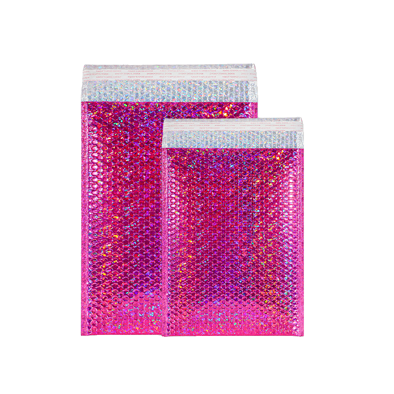 Holographic Silver Bubble Mailers