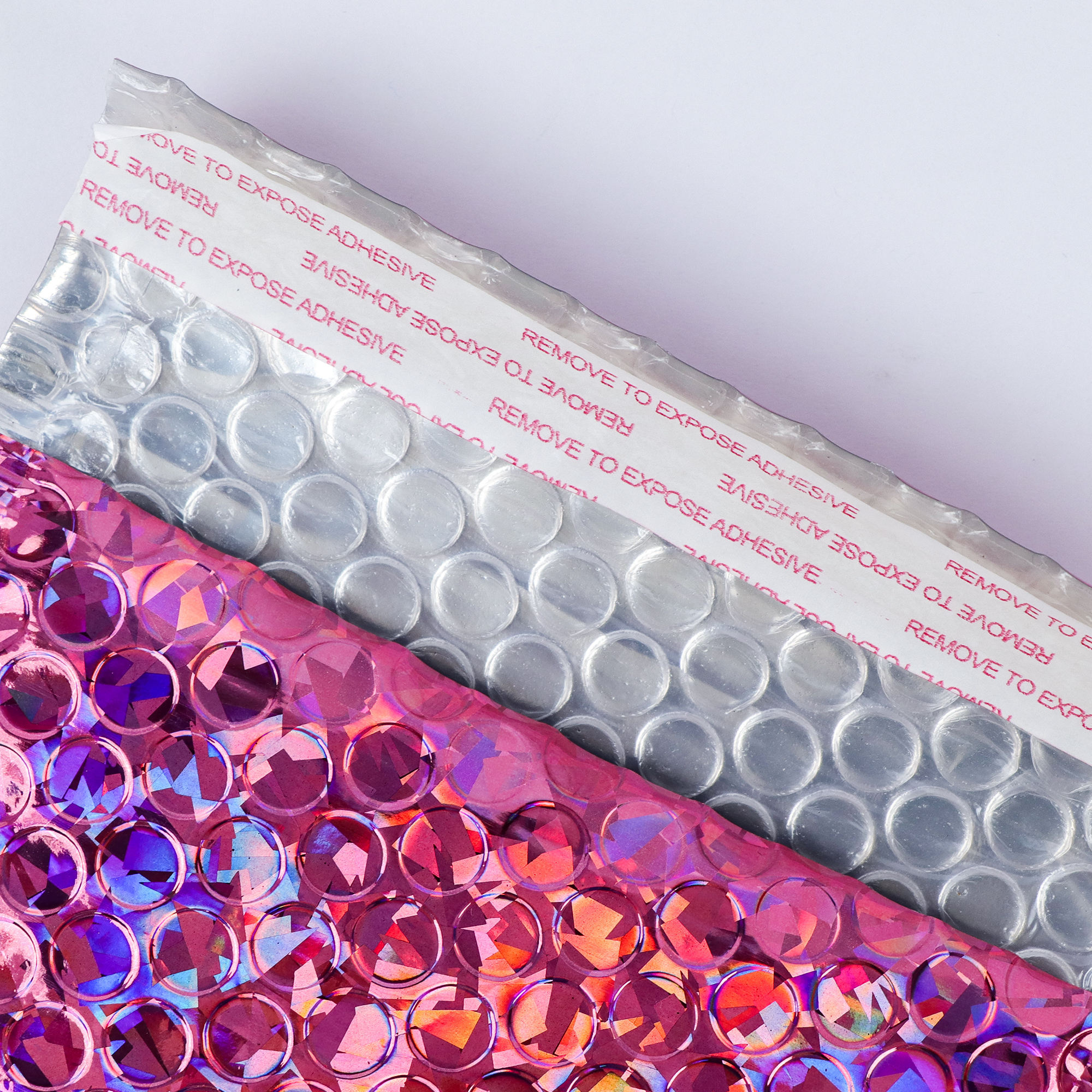 Holographic Silver Bubble Mailers