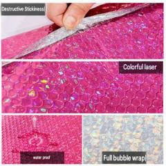 Holographic Silver Bubble Mailers