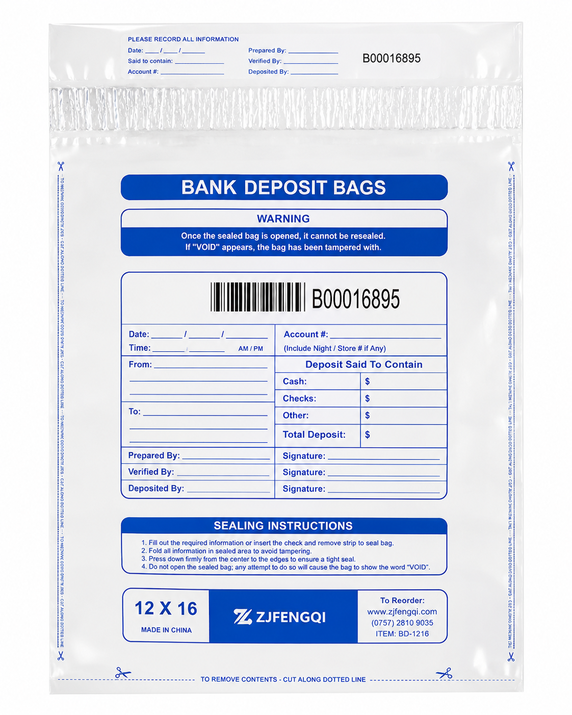 Coin Security Bags