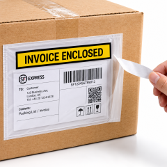 Packing List Envelopes with resealable strip