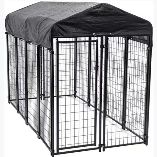 Heavy-duty welded wire dog kennel