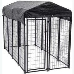 Heavy-duty welded wire dog kennel