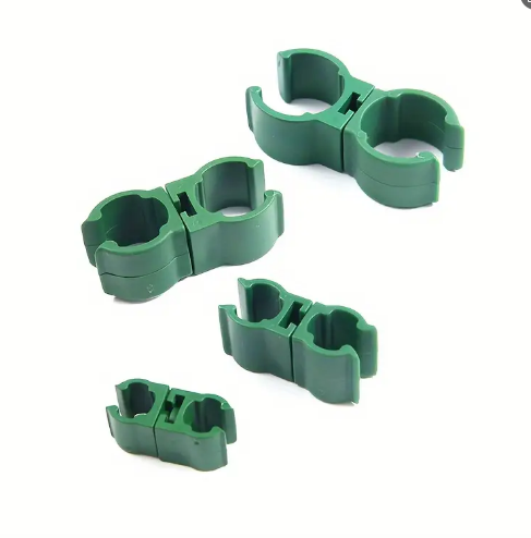 Plastic hook for garden pole
