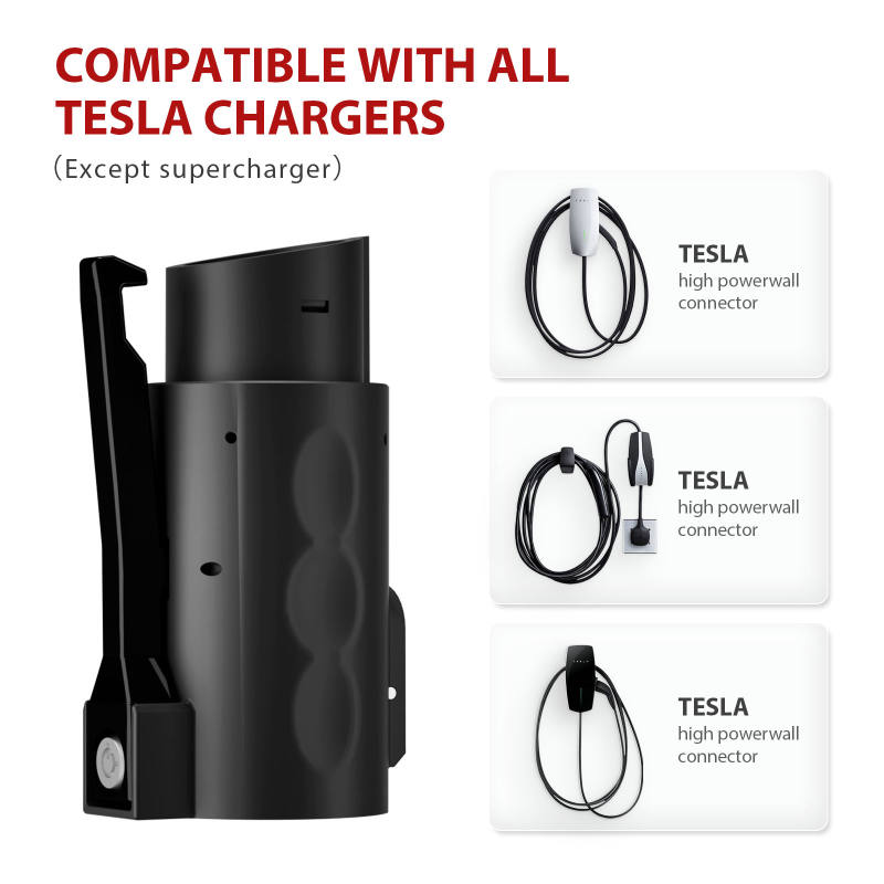 MCEVKELN Tesla to J1772 Adapter - J1772 Car to Tesla Charger| Compact| Double Locks| 80A 250V| Free case, Tesla to J1772 Charging Adapter for All SAE J1772 EVs with Tesla Chargers