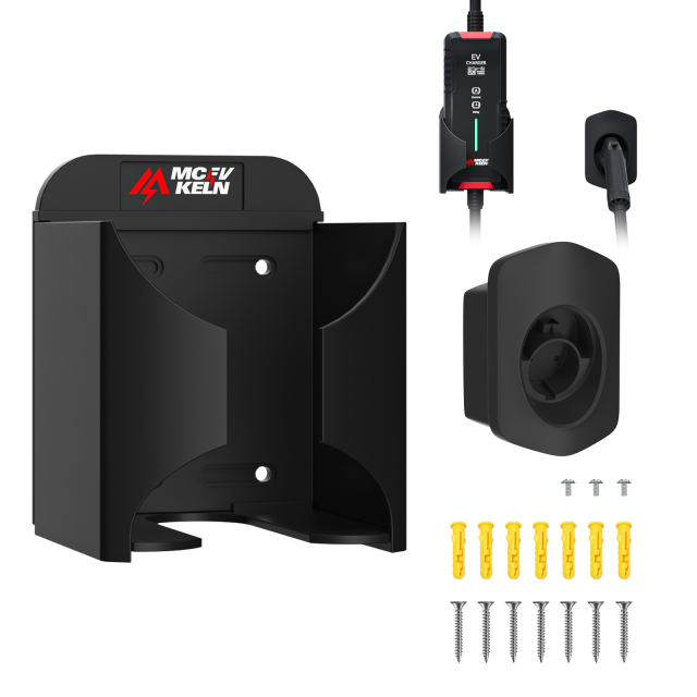 J1772 EV Charger Holder| Wall Mount EV Charging Holder, Charging Cable Organizer