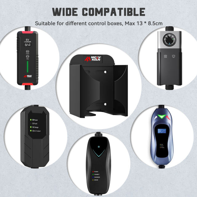 EV Charger Holder| Wall Mount EV Charging Holder, Charging Cable Organizer