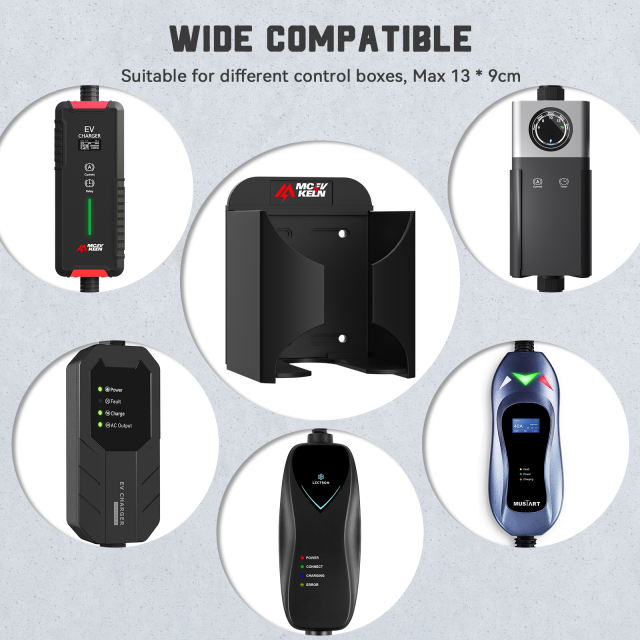 J1772 EV Charger Holder| Wall Mount EV Charging Holder, Charging Cable Organizer