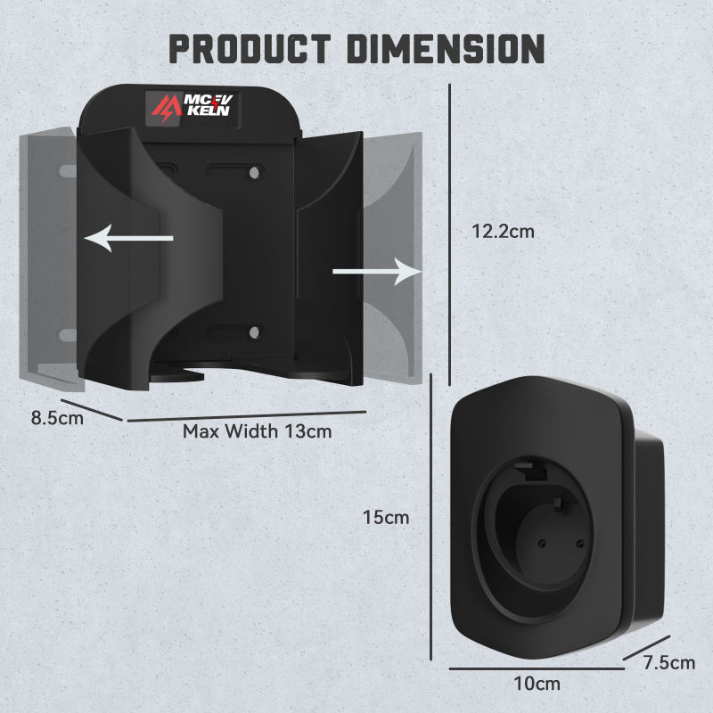 EV Charger Holder| Wall Mount EV Charging Holder, Charging Cable Organizer
