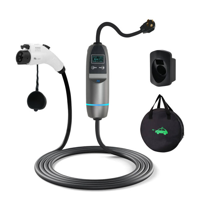 Portable EV Charger EV Charging Cable 6-40A Level 2 NEMA 14-50 Plug 25FT/7.62m