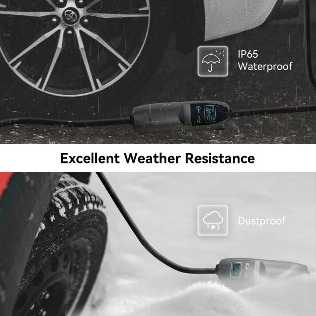 Portable EV Charger EV Charging Cable 6-40A Level 2 NEMA 14-50 Plug 25FT/7.62m