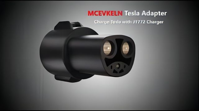 MCEVKELN J1772 to Tesla Charger Adapter, 80A| 240 V AC| Portable | Free Travel Bag| Compatible with Tesla Model 3, Y, S, X, Easily Charge Tesla in All Level 1&2 J1772 Charging Station