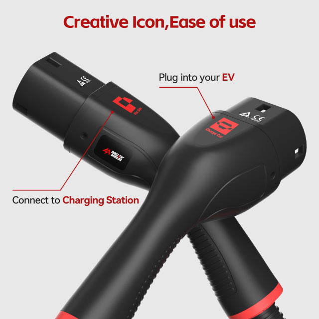 MCEVKELN Type 2 To Type 2 EV Charging Cable 7M/23ft For Electric Car & Hybrid Type 2 With Handbag | Tesla Model 3/Y/X/S | BYD Atto3 Seal Dolphin | Volkswagen ID.4 ID.3 etc.