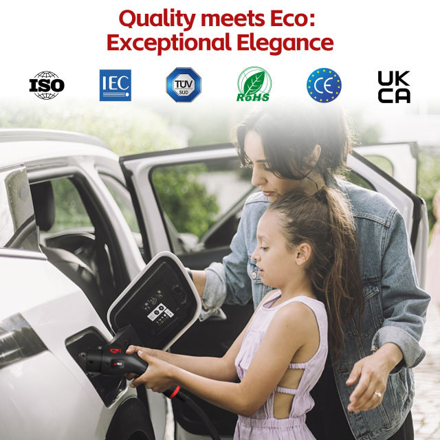 MCEVKELN Type 2 To Type 2 EV Charging Cable 7M/23ft For Electric Car & Hybrid Type 2 With Handbag | Tesla Model 3/Y/X/S | BYD Atto3 Seal Dolphin | Volkswagen ID.4 ID.3 etc.