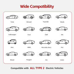 MCEVKELN Type 2 To Type 2 EV Charging Cable 7M/23ft For Electric Car & Hybrid Type 2 With Handbag | Tesla Model 3/Y/X/S | BYD Atto3 Seal Dolphin | Volkswagen ID.4 ID.3 etc.