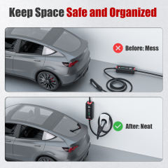 NACS Tesla Charging Cable Dock, Black/Silver/White Option