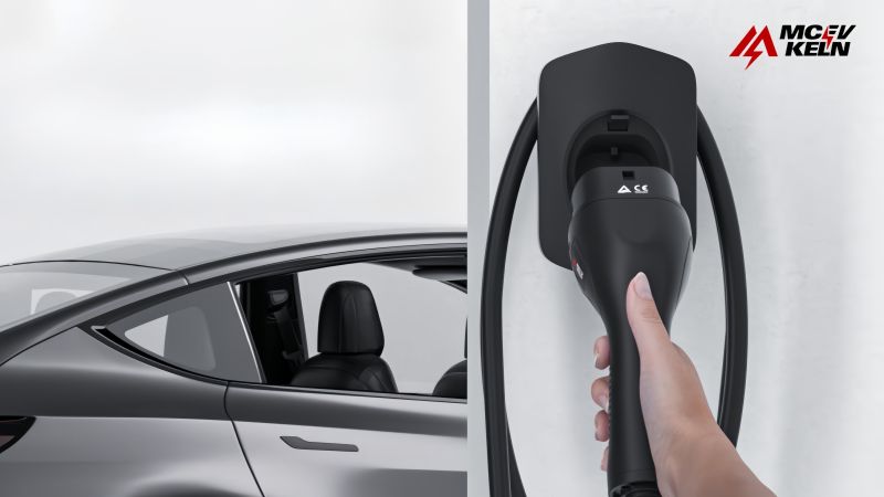 NACS Tesla Charging Cable Dock, Black/Silver/White Option