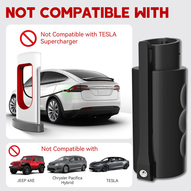 MCEVKELN EV Charging Adapter From Tesla to J1772 | Max 80Amp 250V | Double Locks | Free case | NACS to J1772 Charging Adapter For All SAE J1772 EVs With Tesla Wall Destination Mobile Chargers
