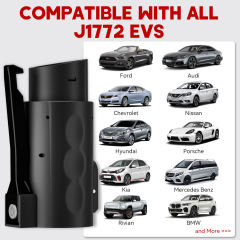 MCEVKELN EV Charging Adapter From Tesla to J1772 | Max 80Amp 250V | Double Locks | Free case | NACS to J1772 Charging Adapter For All SAE J1772 EVs With Tesla Wall Destination Mobile Chargers