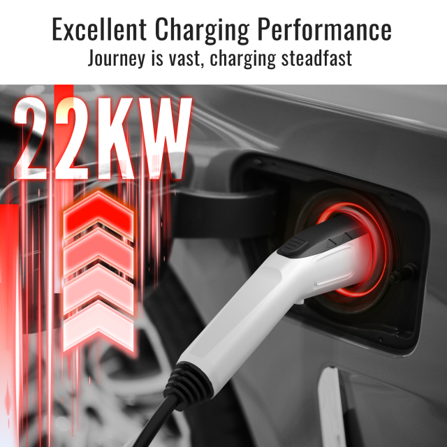 Type 2 to GBT 32A 22KW EV Charging Cable