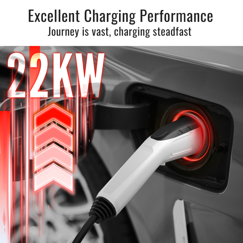 Type 2 to GBT 32A 22KW EV Charging Cable