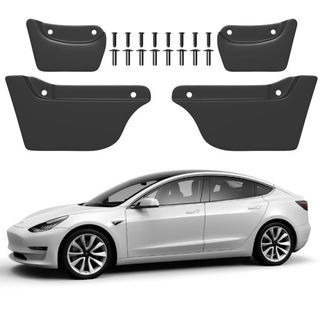 Tesla Model 3 Mud Flaps - Set of 4 (2020-2023)