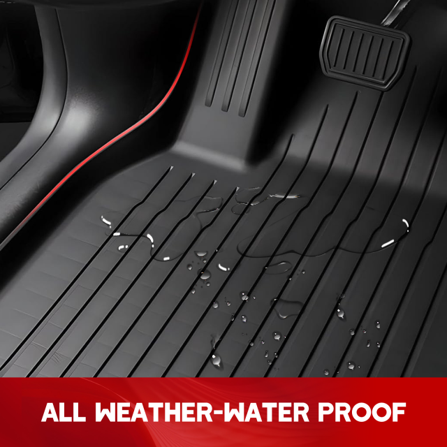 2024 Model 3 Highland TPE Floor & Cargo Mats, Anti-Slip & Waterproof