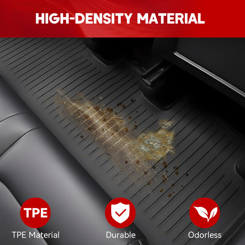 2024 Model 3 Highland TPE Floor & Cargo Mats, Anti-Slip & Waterproof