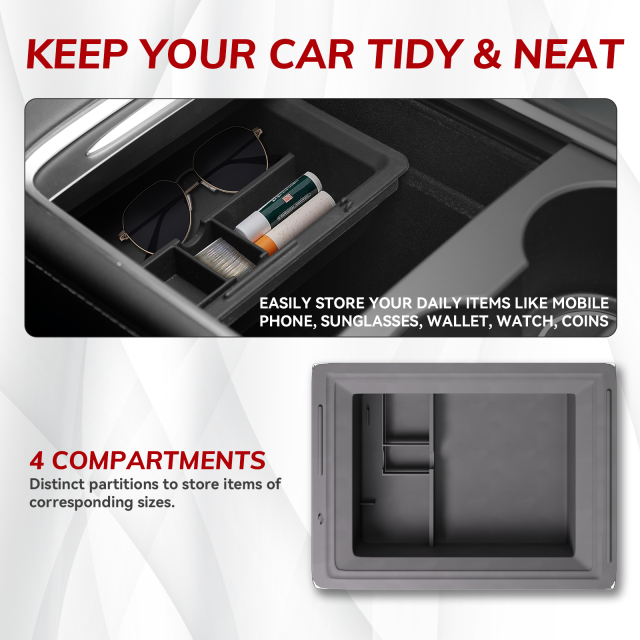 Tesla Model 3/Y Console Organizer Tray (2020-2023)