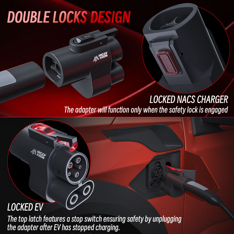 500A/1000V  NACS to CCS1 EV Adapter for Tesla Superchargers