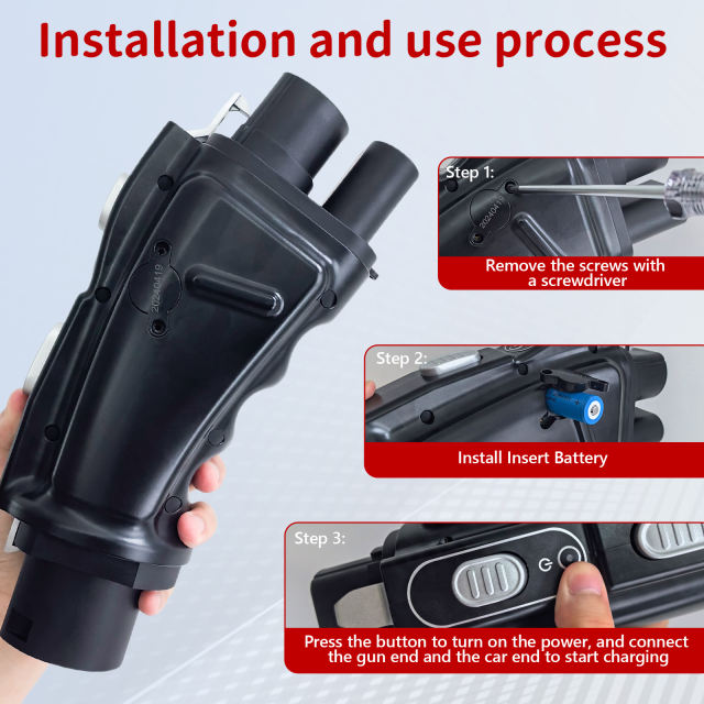 CCS2 to GB/T Adapter for EV Fast Charging, 250A 1000V Connector