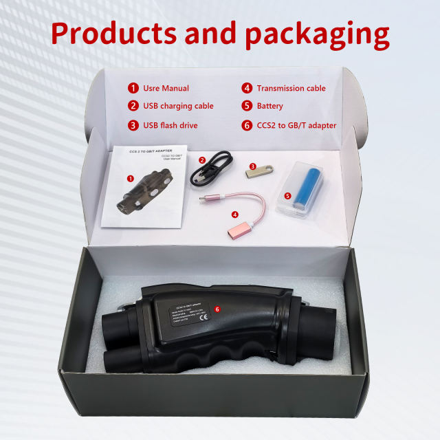 CCS2 to GB/T Adapter for EV Fast Charging, 250A 1000V Connector