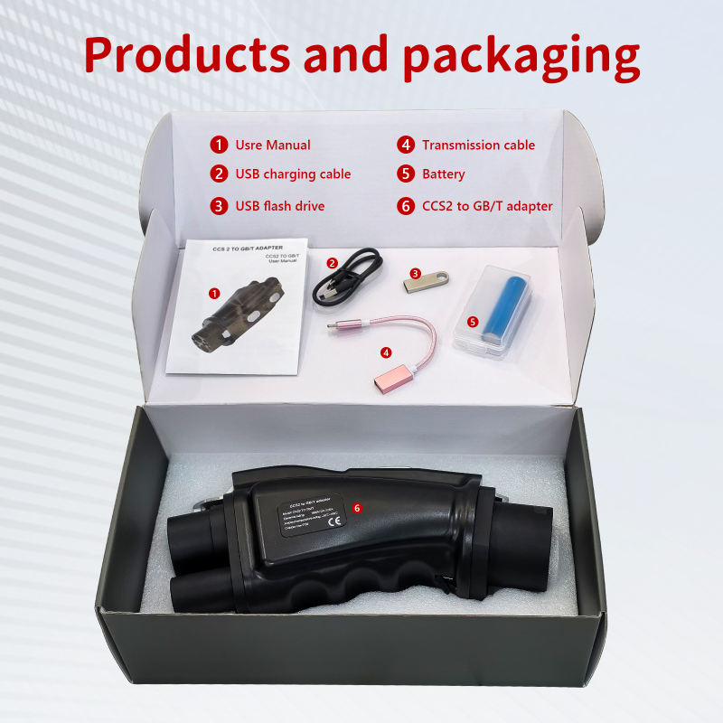 CCS2 to GB/T Adapter for EV Fast Charging, 250A 1000V Connector