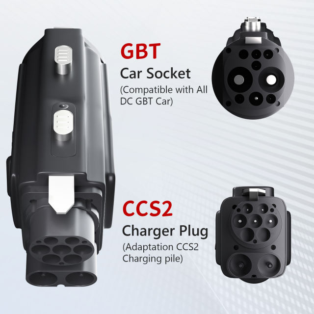 CCS2 to GB/T Adapter for EV Fast Charging, 250A 1000V Connector